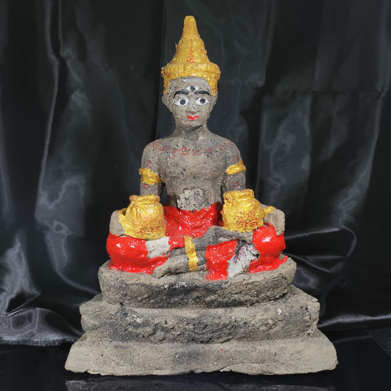 Jin Thai Fo Pai - ARCHAN MEK三眼吸财金钱袋古曼26CM（大尊）