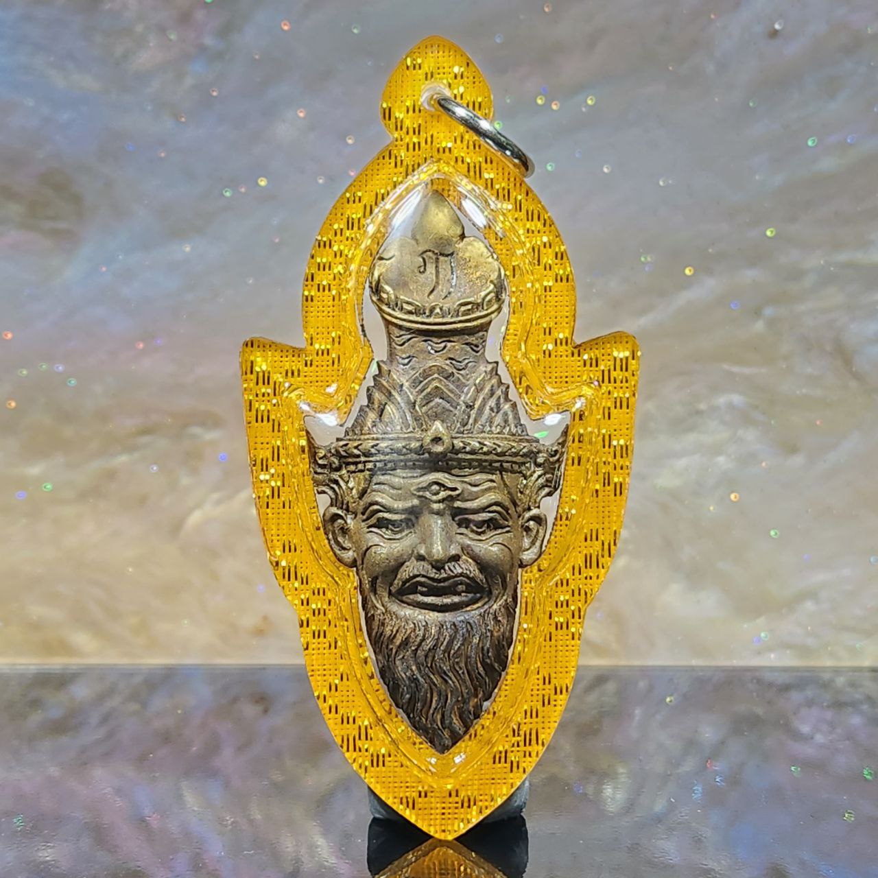 Jin Thai Fo Pai - LP PAKSIT龙婆帕喜佛历2563鲁士（黄金色亚克力防水壳）
