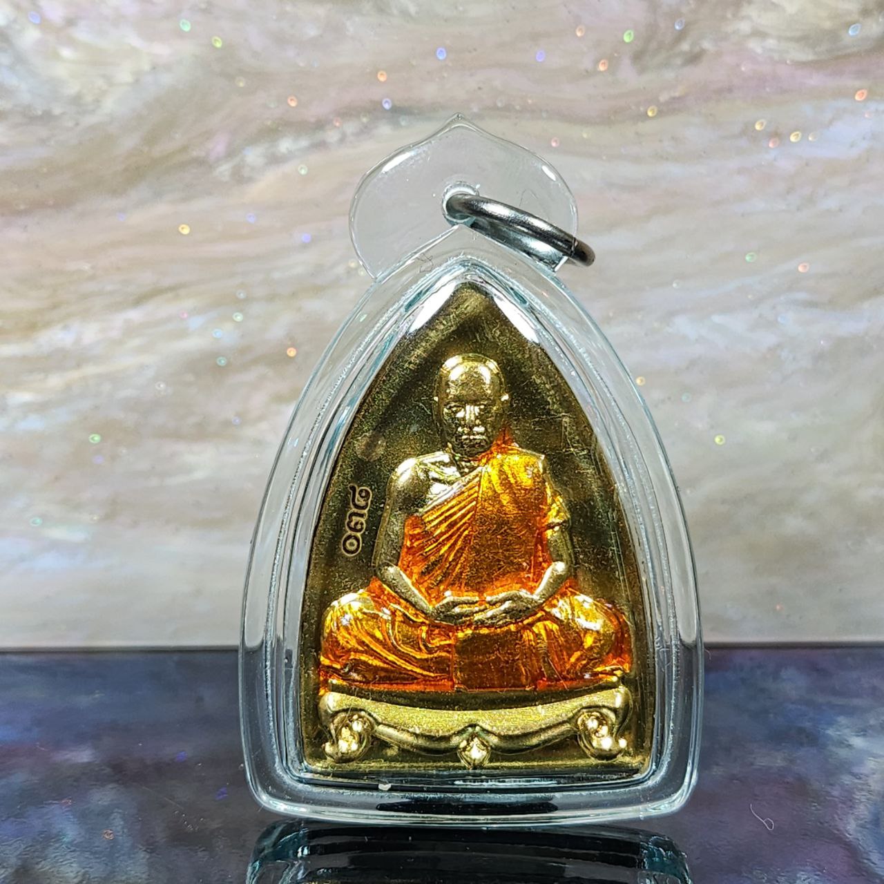 Jin Thai Fo Pai - KRUBA KAMPENG古巴康斌第一期烫斗形自身法相牌 （黄铜龙牙橙）