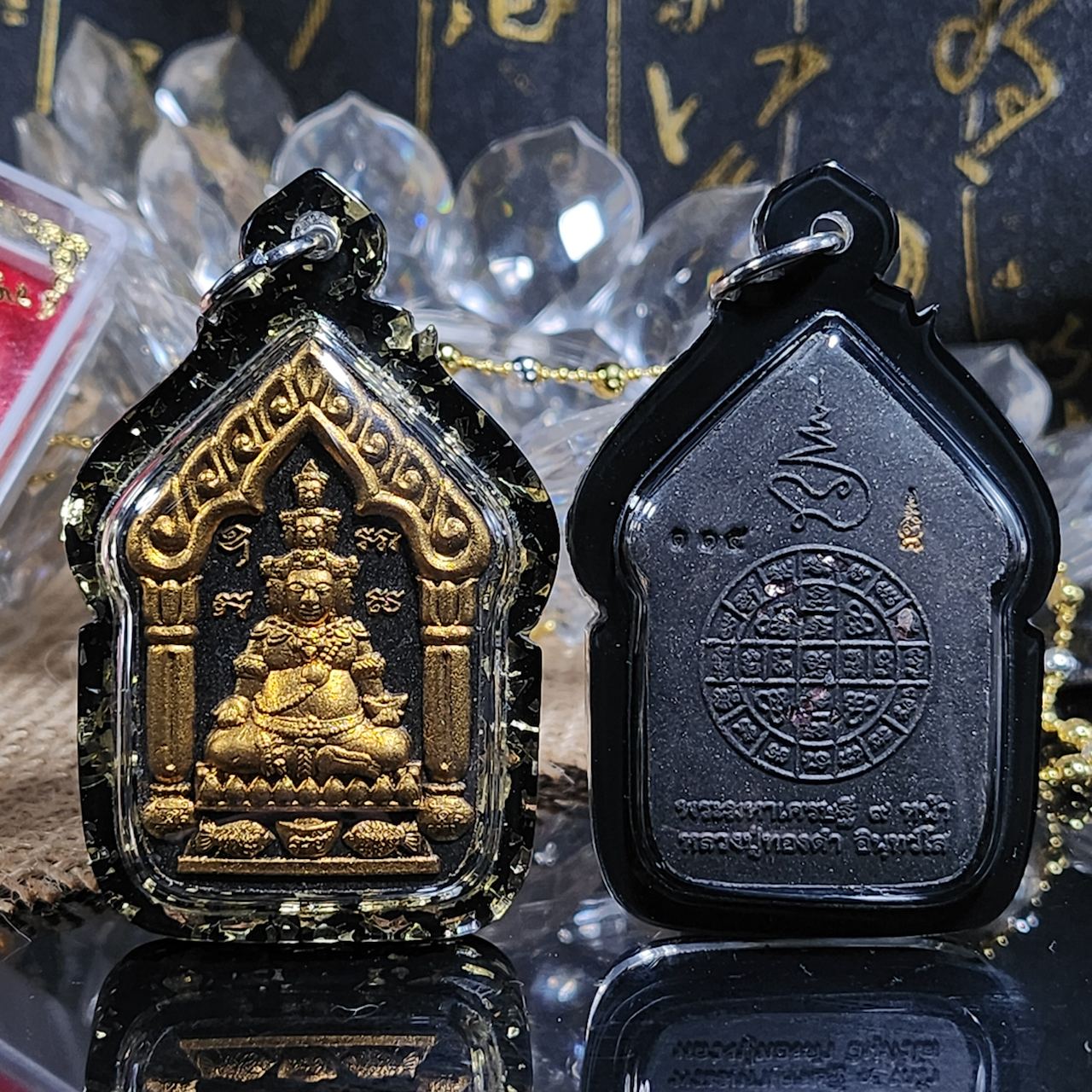 Jin Thai Fo Pai - LP THONG DAM富贵九面佛（附有庙盒）
