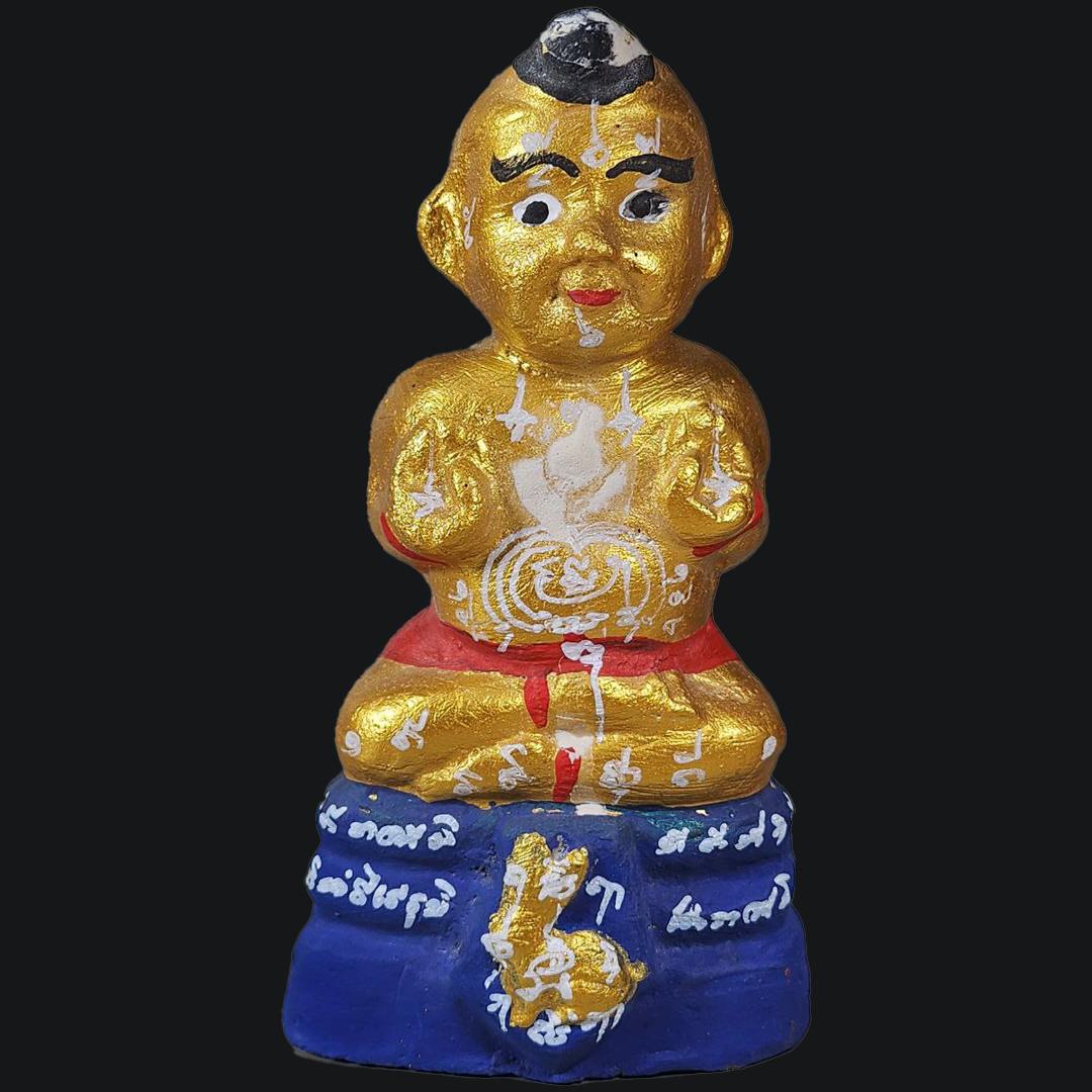 Jin Thai Fo Pai - LUANG PHOR YAM龙婆炎百岁纪念招财兔子古曼童（金蓝）