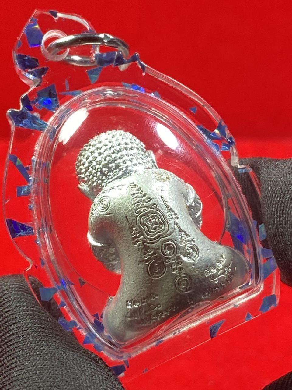 Pidta Phokasap 富裕掩面必打 Luang Phor Yod Kosalo BE2564
（全银色）
 | Jin Thai Fo Pai