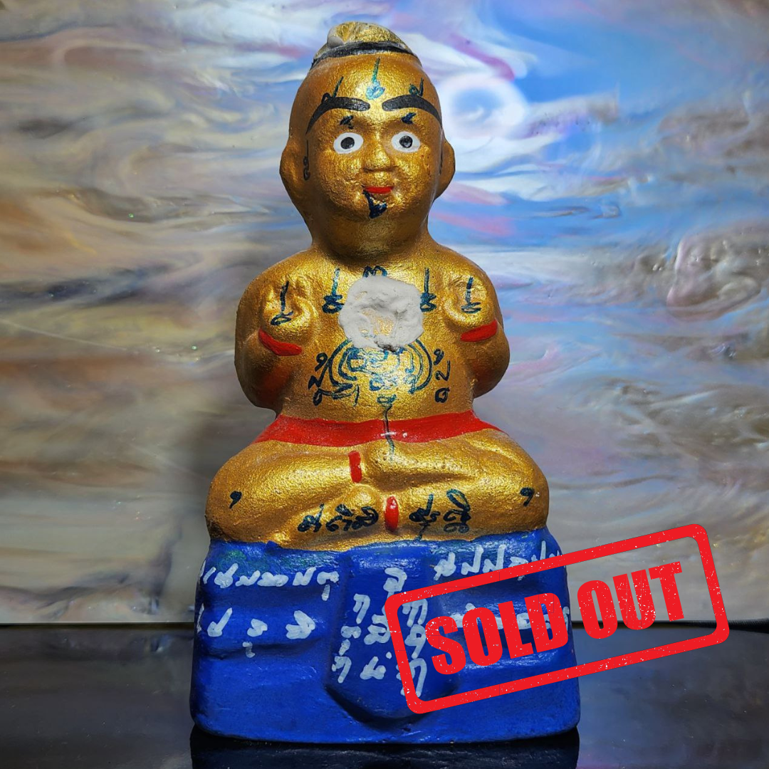 Jin Thai Fo Pai - LUANG PHOR YAM龙婆炎佛历2555古曼童（金蓝）