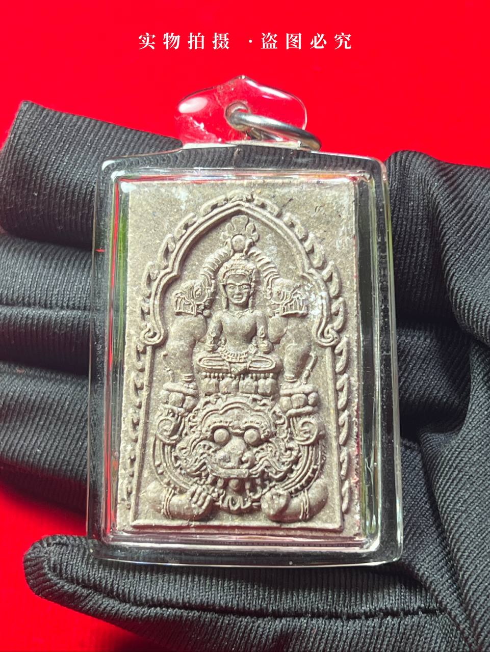 Jin Thai Fo Pai - ARCHAN BOY阿赞拜印度财富天神（纯银符管高级祭祖版背部含有祖师经线法布）现物实拍
