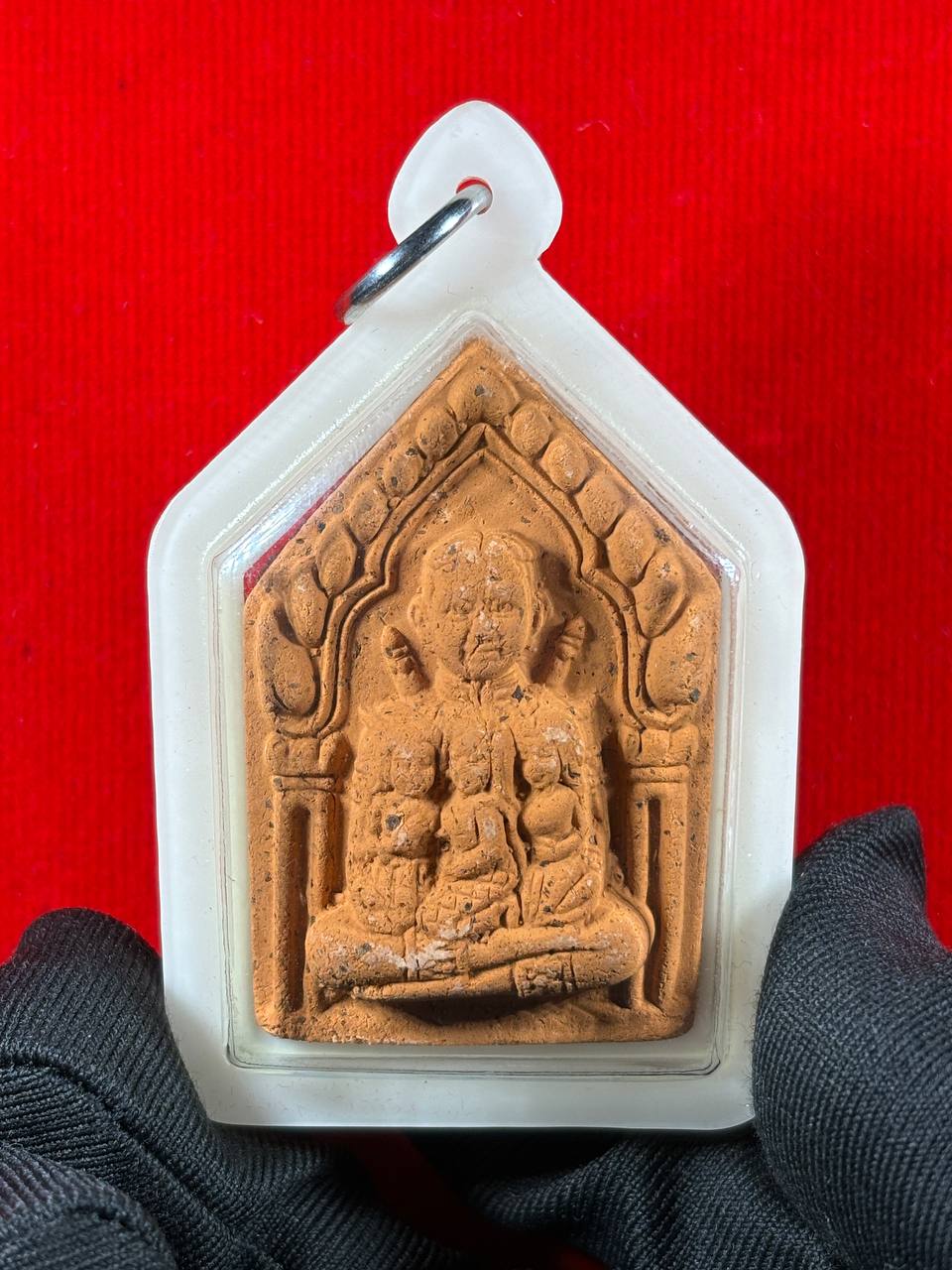 Jin Thai Fo Pai - KRUBA KAMPENG AJARN BOY富裕桃花坤平抱妻三支符管（象牙白亚克力防水壳）现物实拍