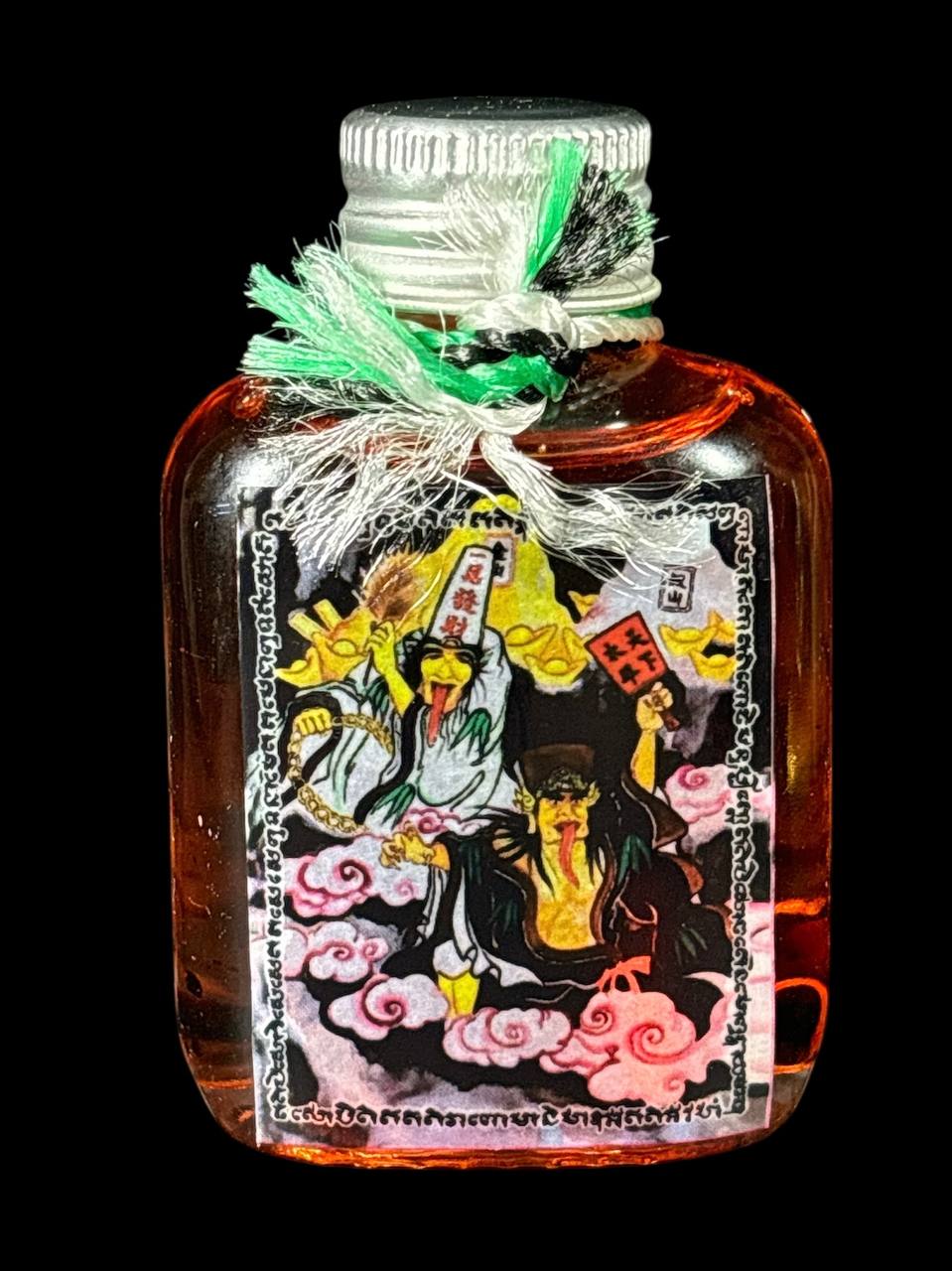 Jin Thai Fo Pai - KRUBA WELL 大二伯爷黑白无常五鬼运财 招财吸财油（内含招财符管）
