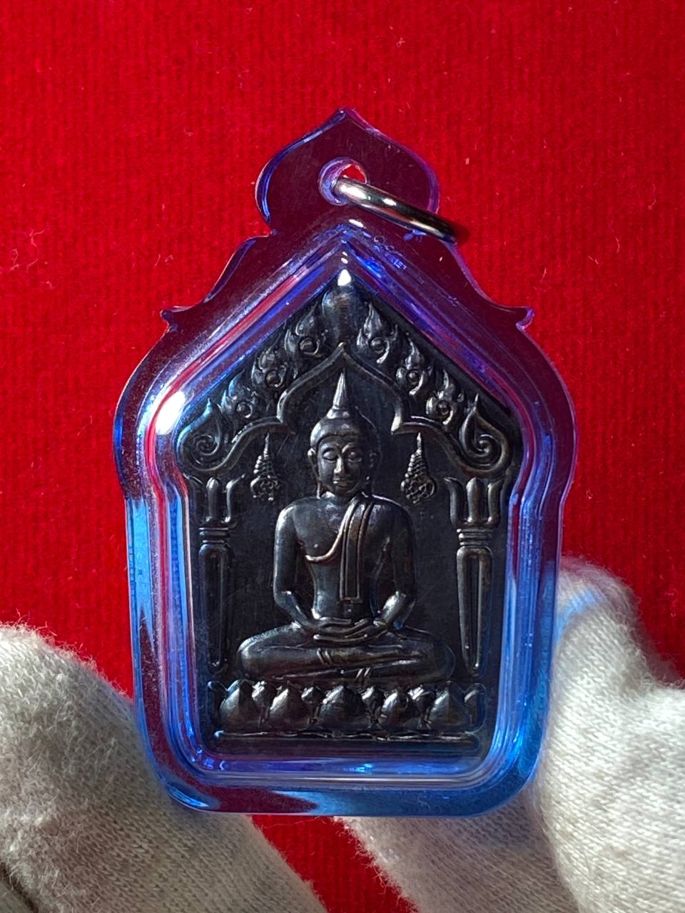 Jin Thai Fo Pai - LUANG PHU THAI龙普泰桃花坤平黑模（蓝色亚克力防水壳）现物实拍