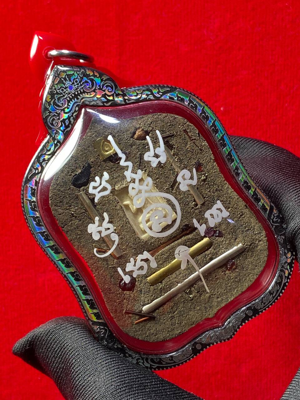 ARCHAN FOIL阿赞弗PHOR TAO SAI VIP版（镭射雕红银亚克力防水壳）现物实拍 | Jin Thai Fo Pai