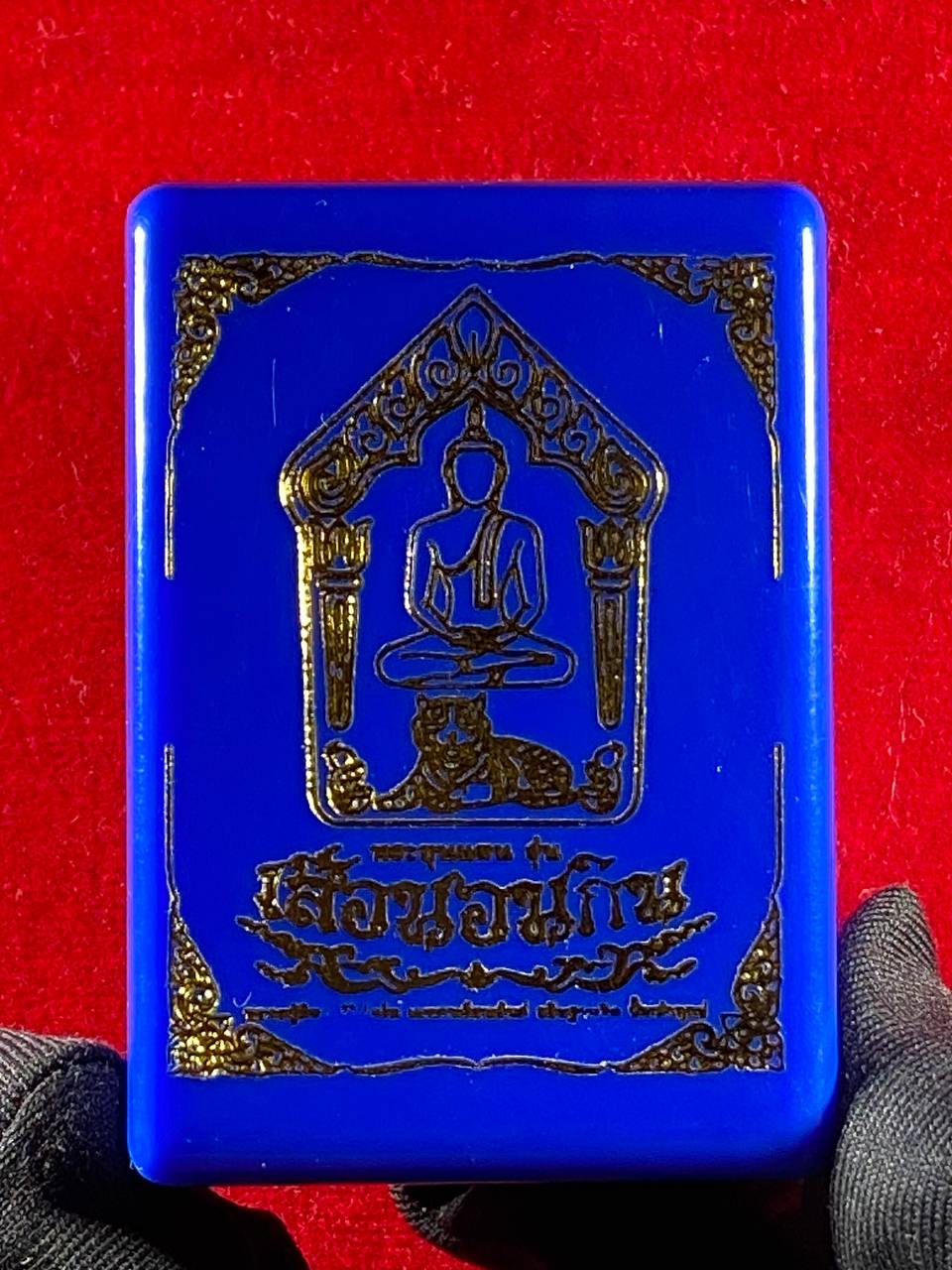 黎逸府Wat Ban Non Duea寺著名师父龙婆玛哈西拉（LP Mahasila）与阿赞布（Phra Ajarn Pu）联手督造【坤平吃睡虎 Phra Khun Phaen Suea Non Kin Model（高级Nam Lerk版）】现物实拍 | Jin Thai Fo Pai
