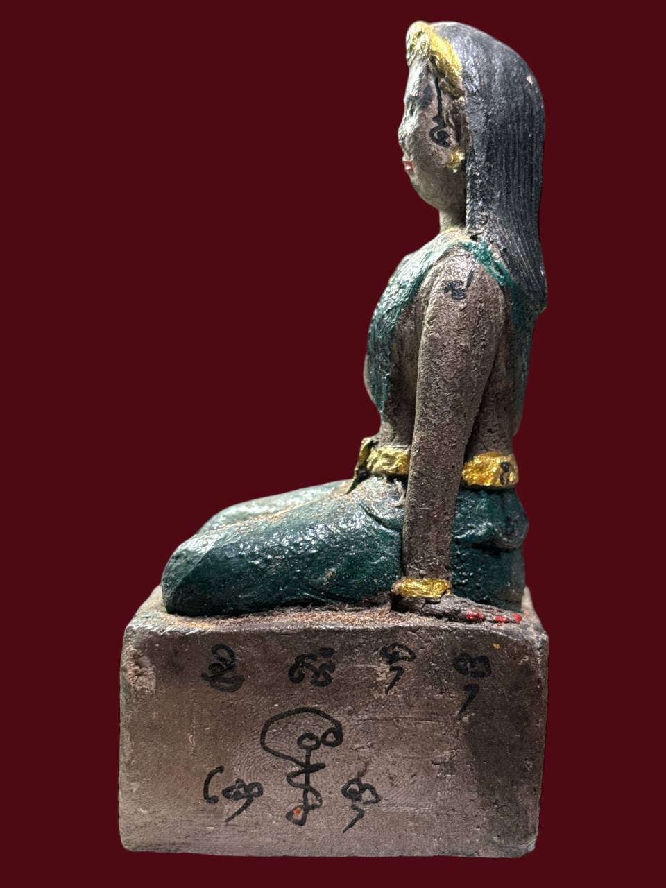 绿衣招财女神（แม่นางกวัก หลวงปู่แย้ม วัดสามง่าม 省那空巴统）现物实拍 | Jin Thai Fo Pai