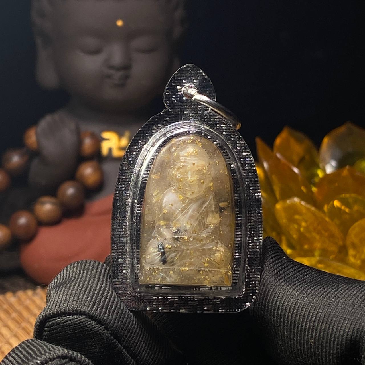 ARCHAN PRAYOOT啊赞芭玉水晶雕龙婆托（实物4）现物实拍 | Jin Thai Fo Pai